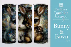 Animal Tumbler Wrap, Bunny x Fawn Sublimation, s2 Product Image 1