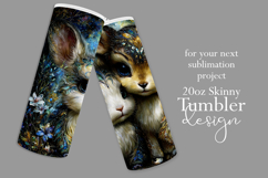 Animal Tumbler Wrap, Bunny x Fawn Sublimation, s3 Product Image 2