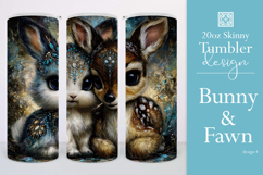 Animal Tumbler Wrap, Bunny x Fawn Sublimation, s4 Product Image 1