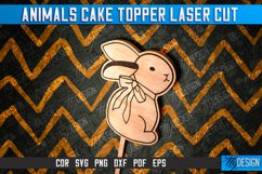 Animals Cake Topper Laser Cut Design|Laser Animal CakeTopper Product Image 5