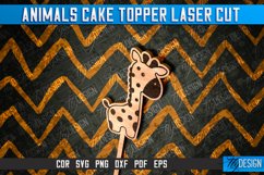 Animals Cake Topper Laser Cut Design|Laser Animal CakeTopper Product Image 7