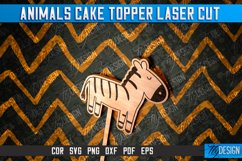 Animals Cake Topper Laser Cut Design|Laser Animal CakeTopper Product Image 9