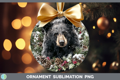 GorgeousAnimals Checker Christmas Ornament design.