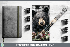 GorgeousAnimals Checker Christmas Pen Wrap design.