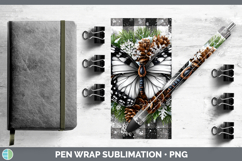 GorgeousAnimals Checker Christmas Pen Wrap design.