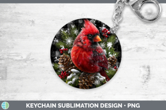 GorgeousAnimals Checker Christmas Keychain design.