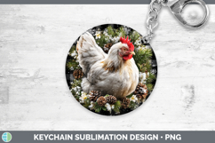 GorgeousAnimals Checker Christmas Keychain design.