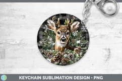 GorgeousAnimals Checker Christmas Keychain design.