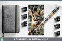 GorgeousAnimals Checker Christmas Pen Wrap design.