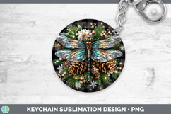 GorgeousAnimals Checker Christmas Keychain design.