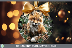 GorgeousAnimals Checker Christmas Ornament design.