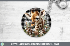 GorgeousAnimals Checker Christmas Keychain design.