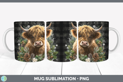 GorgeousAnimals Checker Christmas Mug Wrap design.