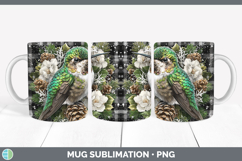 GorgeousAnimals Checker Christmas Mug Wrap design.