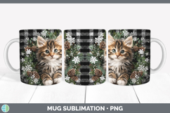 GorgeousAnimals Checker Christmas Mug Wrap design.