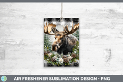 GorgeousAnimals Checker Christmas Air Freshener design.