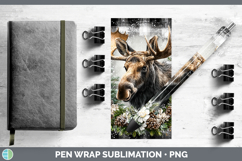 GorgeousAnimals Checker Christmas Pen Wrap design.