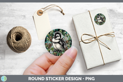 GorgeousAnimals Checker Christmas Stickers design.