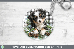 GorgeousAnimals Checker Christmas Keychain design.