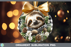GorgeousAnimals Checker Christmas Ornament design.