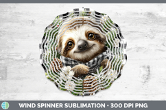 GorgeousAnimals Checker Christmas Wind Spinner design.