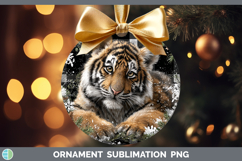 GorgeousAnimals Checker Christmas Ornament design.