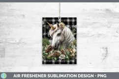 GorgeousAnimals Checker Christmas Air Freshener design.