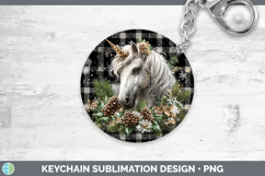 GorgeousAnimals Checker Christmas Keychain design.
