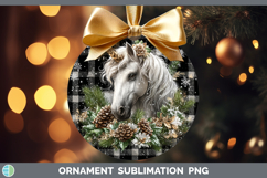 GorgeousAnimals Checker Christmas Ornament design.