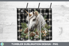 GorgeousAnimals Checker Christmas Tumbler design.