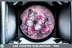 GorgeousAnimals Checker Valentine Car Coaster design.