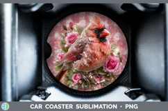 GorgeousAnimals Checker Valentine Car Coaster design.