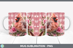 GorgeousAnimals Checker Valentine Mug Wrap design.