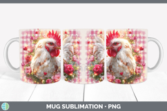 GorgeousAnimals Checker Valentine Mug Wrap design.