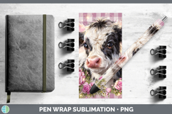 GorgeousAnimals Checker Valentine Pen Wrap design.