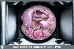 GorgeousAnimals Checker Valentine Car Coaster design.