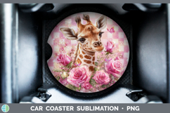 GorgeousAnimals Checker Valentine Car Coaster design.