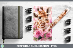 GorgeousAnimals Checker Valentine Pen Wrap design.