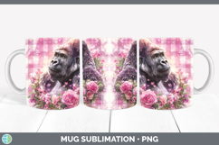 GorgeousAnimals Checker Valentine Mug Wrap design.