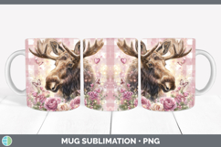 GorgeousAnimals Checker Valentine Mug Wrap design.