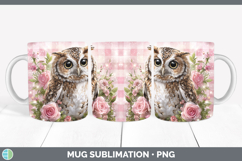 GorgeousAnimals Checker Valentine Mug Wrap design.