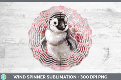 GorgeousAnimals Checker Valentine Wind Spinner design.