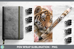 GorgeousAnimals Checker Valentine Pen Wrap design.