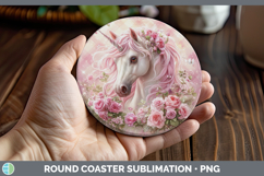 GorgeousAnimals Checker Valentine Round Coaster design.