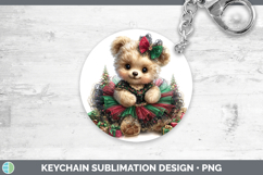 GorgeousAnimals Christmas Keychain design.