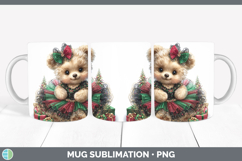 GorgeousAnimals Christmas Mug Wrap design.