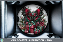 GorgeousAnimals Christmas Car Coaster design.