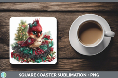 GorgeousAnimals Christmas Square Coaster design.