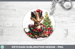 GorgeousAnimals Christmas Keychain design.