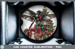 GorgeousAnimals Christmas Car Coaster design.